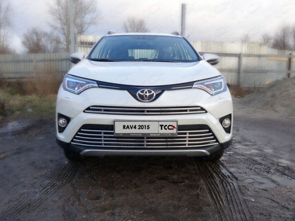 RAV4 2015-2019   Решетка радиатора нижняя 16 мм (без круиз контроля)